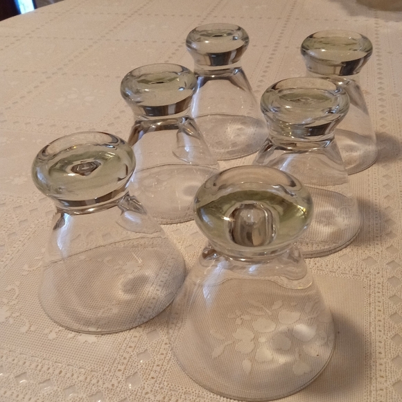 🆕 6 Vintage, MCM, Atomic, Dessert, Cocktail Martini, Flared, Wide, NWOT - Picture 5 of 9